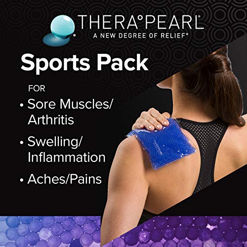 TheraPearl Reusable Hot Cold Pack, Sports Ice Size Pack with Gel Beads for Athletes, Flexible Hot & Cold Compress for Arthritis Pain Relief, Swelling, Sports Injuries, Cooling & Heating Pad