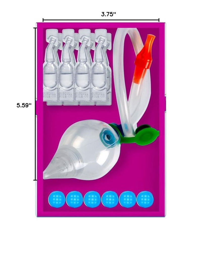 NeilMed Naspira Plus Nasal Oral Aspirator, 1 Count with saline ampoule(8) 1 Count (Pack of 1)