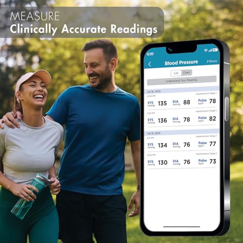 trackstar Smart Upper Arm Blood Pressure Monitor, Bluetooth