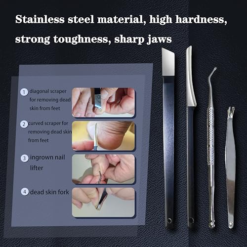 Fingernail & Toenail Clippers Set,Wide-Opening Large Toenail Clippers,Splash-Proof Fingernail Clippers for Men (Classic, Extra Large) Classic