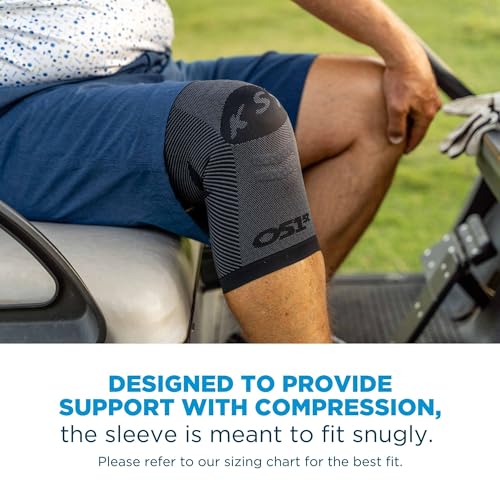 OrthoSleeve Compression Knee Brace, Knee Sleeve for ACL, MCL, Injury Recovery, Meniscus Tear, Pain, Aching Knees, Patellar Tendonitis & Arthritis Pain Tan Medium