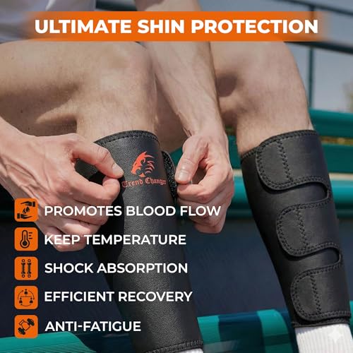 Deadlift Shin Guards & Calf Support Brace, 5mm CrossFit 2 Pack - Men, Women 5MM (Thick)