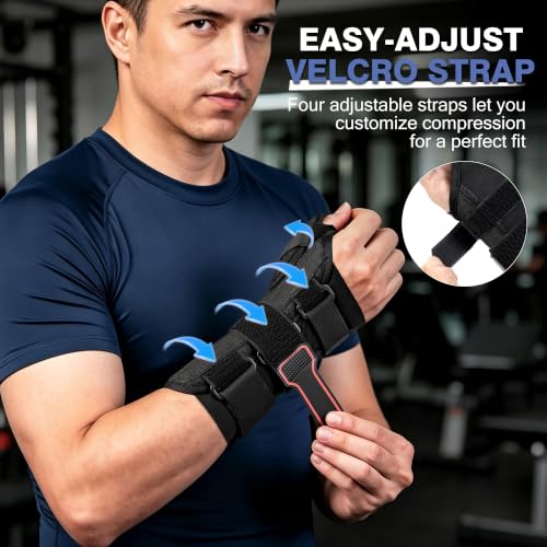 kefit Thumb Brace Thumb Spica Splint for Arthritis, De Quervain's Tenosynovitis, Tendinitis & Trigger Thumb Pain Relief, Breathable Lightweight, Night Support Stabilizer for Right Hand, Large