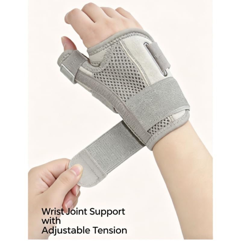 Carpal Tunnel Wrist Brace Thumb Spica Splint Breathable Adjustable Support for Arthritis Tendonitis Pain Relief