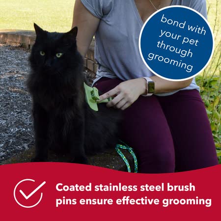 Coastal Pet Safari - Cat Self-Cleaning Slicker Brush - Cat Grooming Supplies Pack of 1 - BeesActive Australia
