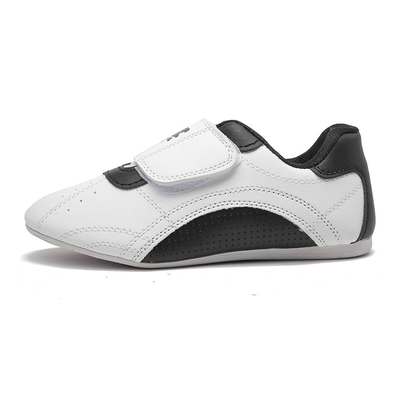 MSMAX Taekwondo Shoes Light Weight Boxing Karate Kung Fu Tai Chi Training Sneakers 1.5 M US Little Kid White