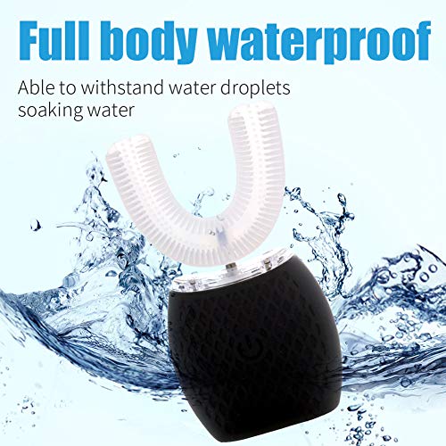 Automatic Electric Toothbrush Portable Washable Soft Bristles 30s Automatic Timer Wireless Charging Dual-Use for Travel & Home