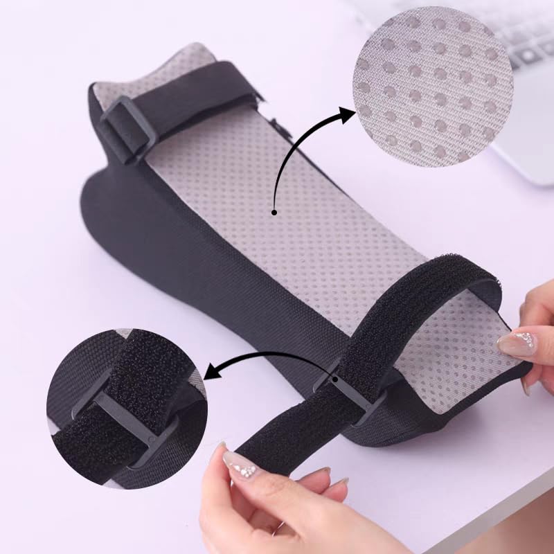 Armrest Cushion for Office Chairs - Soft Elbow Support Pad with Non-Slip Bottom, Fits Most Chairs 2-Piece (Black) Black - BeesActive Australia