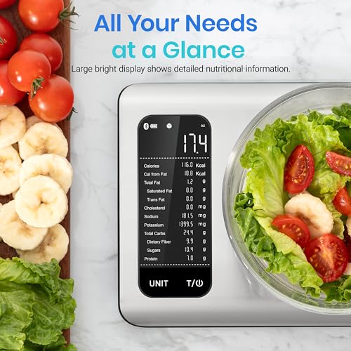 Etekcity Food Kitchen Scale with Nutritional Calculator, Smart App, 11lb Stainless Steel 1