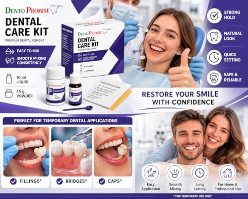 Zinc Oxide Eugenol Cement Dental Care Kit Glue for Crowns & Bridges Filling