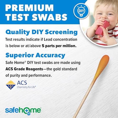 Safe Home® Lead in Solids Combo Test Kit – 10 DIY Swabs + Optional Testing at our EPA Certified Lab – Made in the USA for Homeowners & Contractors – (1 Pack) 1