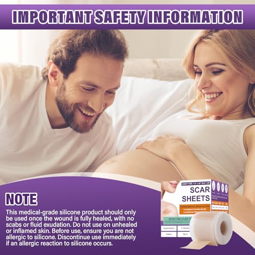 Silicone Scar Sheets, Medical Grade Silicone Scar Tape for Surgical, Hypertrophic, Keloid, C-Section, Burn, Old & New Scars, Reusable Professional Scars Removal Sheets (1.6"X 55" Roll-1.4M)