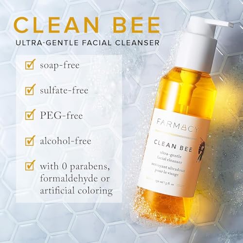 Farmacy Clean Bee Gentle Foaming Face Wash for Sensitive Skin, 150ml