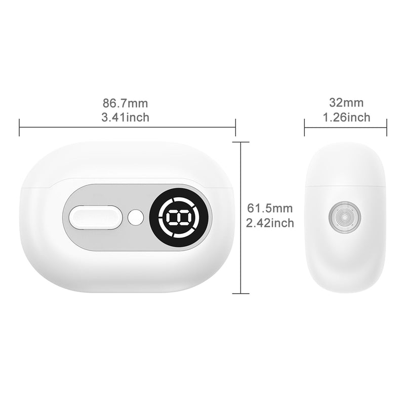 4-in-1 Electric Nail Clipper for Seniors & Baby - USB Rechargeable Trimmer with 2 Speeds, Magnetic Cover & Scrap Collector, Safe Fingernail & Toenail Clipper for Kids Adults
