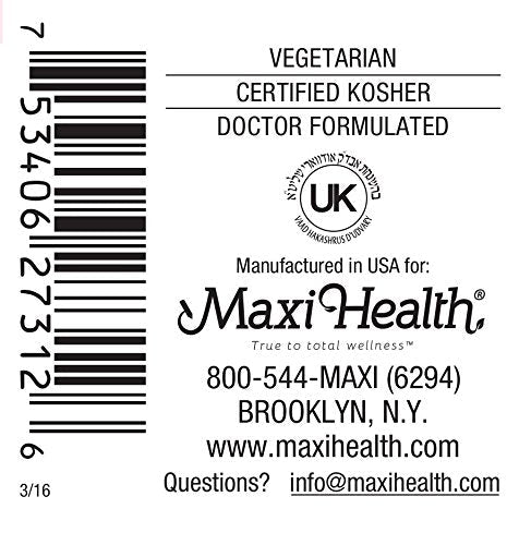 Maxi Health® Probiotics for Kids, 10 Billion CFU (120 Count) | Kosher | 15-Strain Kids Probiotic | Fruit Punch Chewables for Digestive Health | Vegetarian · Non-GMO | Doctor Formulated 120 Count (Pack of 1)