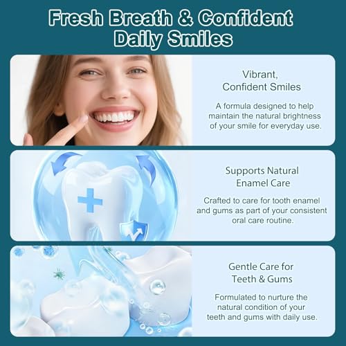 Hydroxyapatite Toothpaste Care Powder Protect Gum for Teeth, Collagen Tooth Powder, Collagen Toothpaste Care Powder Protect Gum, Natural Oral Care Formula, Fluoride-Free, (50g)