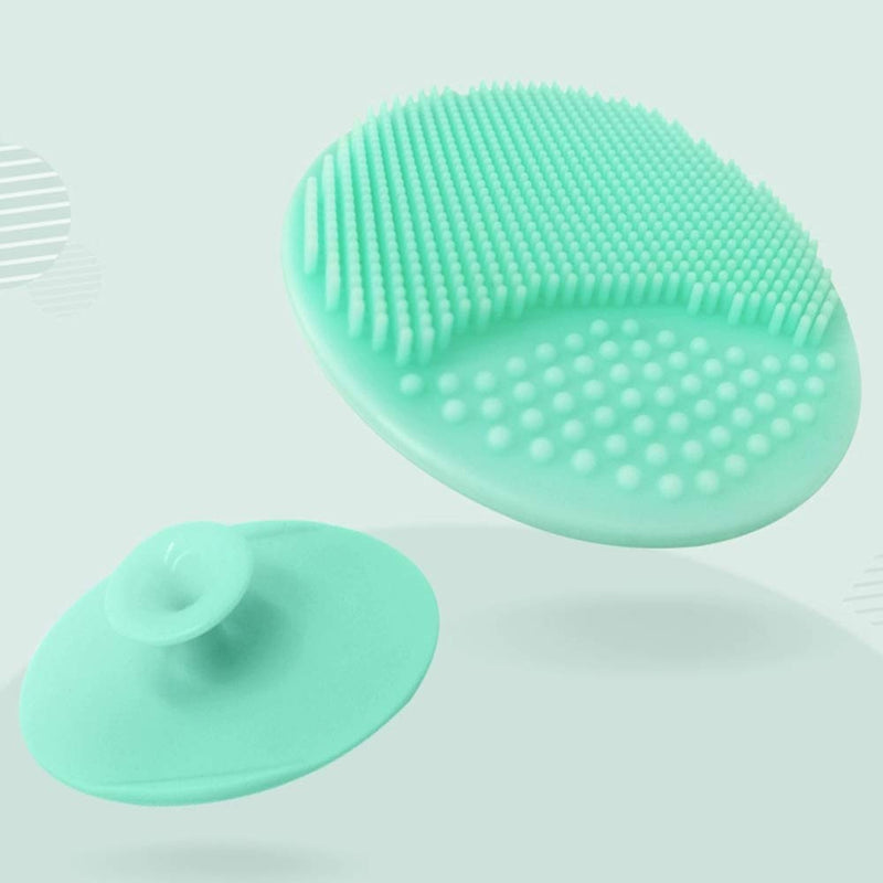 Baby Bath Silicone Cradle Cap Brush/Exfoliating and Massaging Brush/Soft Kids Washcloth (Green + Rose Red) Green + Rose Red - BeesActive Australia