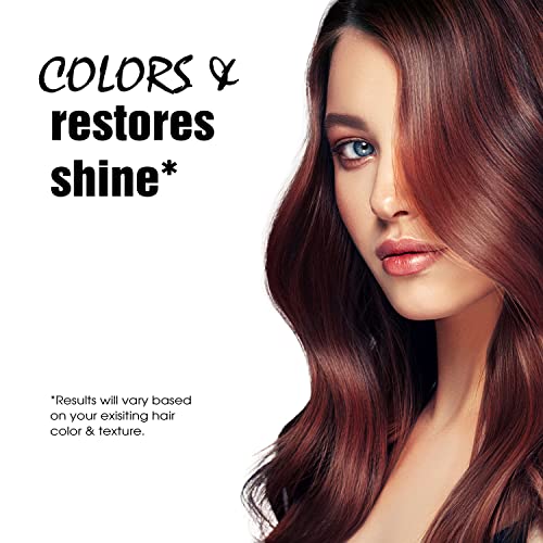 Light Mountain Henna Hair Color & Conditioner - Burgundy Hair Dye for Men/Women, Organic Henna Leaf Powder, Chemical-Free, Semi-Permanent Hair Color, 16 Oz