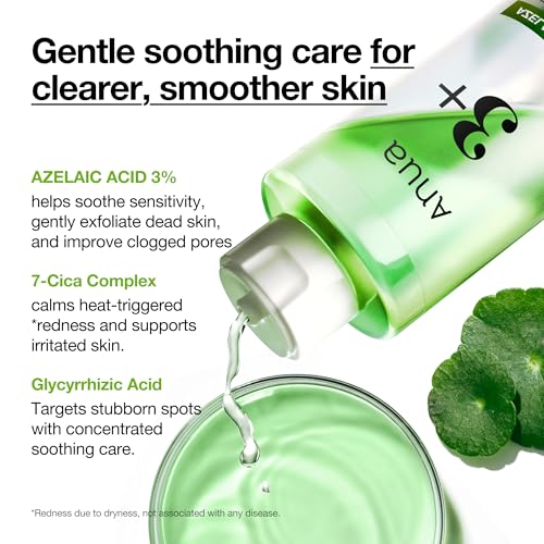 Anua Azelaic Acid 3 CICA Clarifying Toner, 8.45 fl.oz 8.45 Fl Oz (Pack of 1)