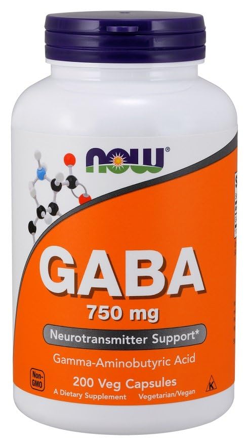 Now GABA 750 mg 200 Veg Capsules