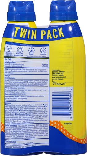 Banana Boat Kids Sport Sunscreen Spray SPF 50, Twin Pack | Kids Sunscreen Spray, Kids Sunblock Spray, Oxybenzone Free Sunscreen for Kids, Spray Sunscreen SPF 50, 6oz each 12 Fl Oz (Pack of 1) 6 Ounce (Pack of 2) - BeesActive Australia