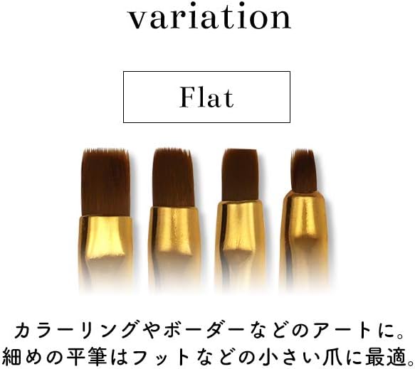 iro gel Nail Tool NAILTOWN Gel Brush with Cap Gel Brush Oval Flat Resin Manicure Self Nail Gel Brush Nylon Nail Brush [Oval No.2] -  Australia