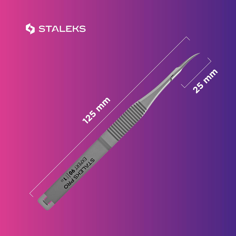 Staleks Pro EXPERT 90 Cuticle Micro Scissors – Miniature Blades – Straight Handle – Stainless Steel – Professional Manicure Tool - BeesActive Australia