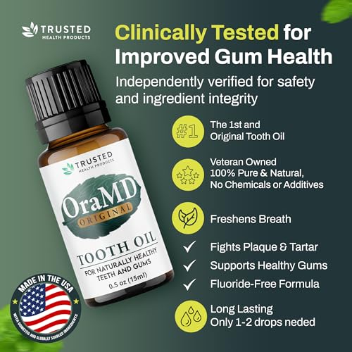 OraMD 4-in-1 Original Tooth Oil - Gum Disease Gingivitis Treatment (1 Pack) 1 Pack