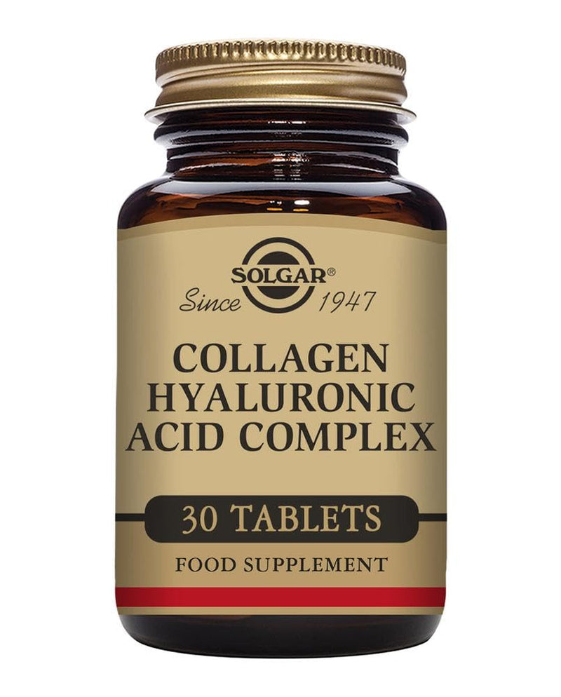 Solgar Collagen Hyaluronic Acid Complex - 30 Tablets - with Hydrolyzed Collagen Type 2 & Chondroitin - Non-GMO, Gluten & Dairy Free - 30 Servings