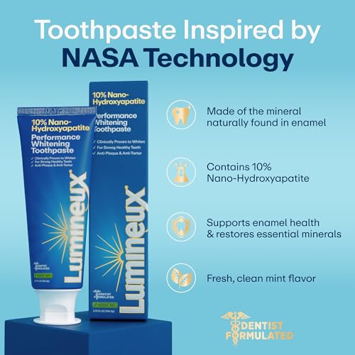 Lumineux, 10% Nano Hydroxyapatite Whitening Toothpaste, 3.75 oz, 3pk