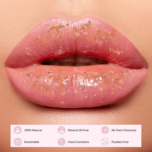 Natural Lip Scrub – 100% Natural Lip Exfoliator Made in Australia, Cruelty-Free | Polishes with Sugar Crystals | Nourishes with Shea, Jojoba & Avocado Oils | For Smooth, Beautiful, Hydrated Lips Mint