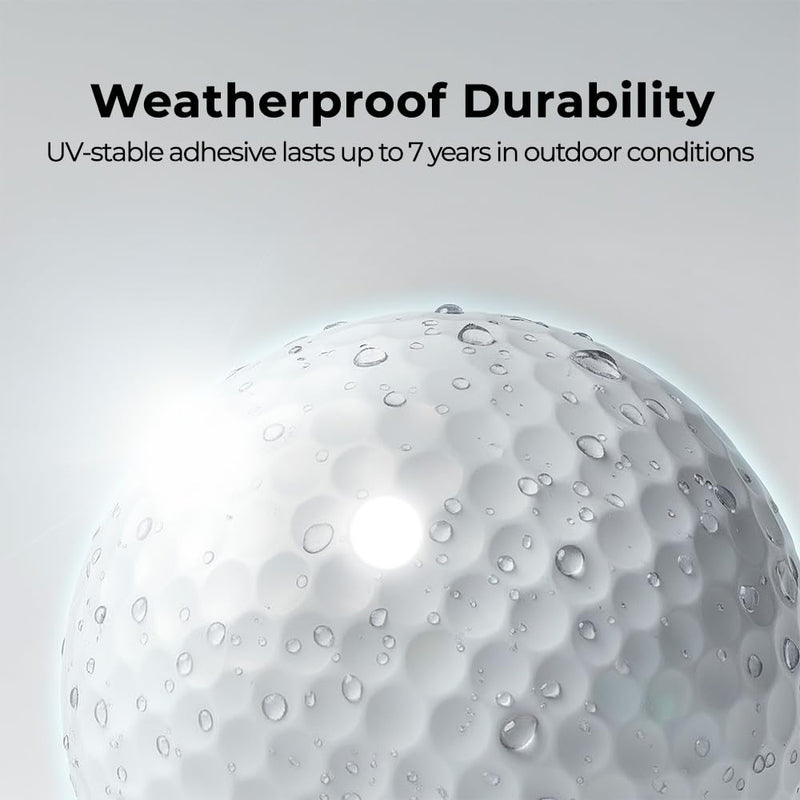 Golf Club & Golf Ball, White Reflective Dot Stickers, 3M Weatherproof Decals for Enhanced High Speed Camera Detection and Simulators, 1/4 Inch Size, Pack of 546