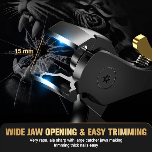 FERYES Toe Nail Clippers for Seniors with Thick Nails Long Handle Toenail Clippers for Senior, Heavy Duty Large Nail Clippers for Thick Toenails, Ergonomic Angled Head Fingernail Clippers