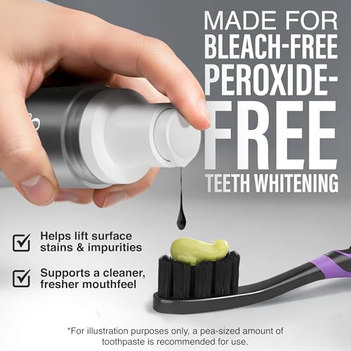 GuruNanda Charcoal Toothpaste Booster with 5% Charcoal Powder – Add to Toothpaste for Whitening, Fluoride-Free, Peroxide-Free Formula, Up to 60 Uses (Pack of 2) 1 Fl Oz (Pack of 2)