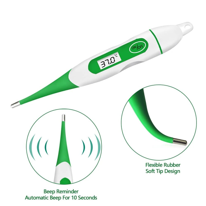 Digital Pet Thermometer, Waterproof Flexible Temperature Probe Veterinary Thermometer with LCD Screen, for Veterinarians and Pet Owners of Dogs, Cats, Horses - BeesActive Australia