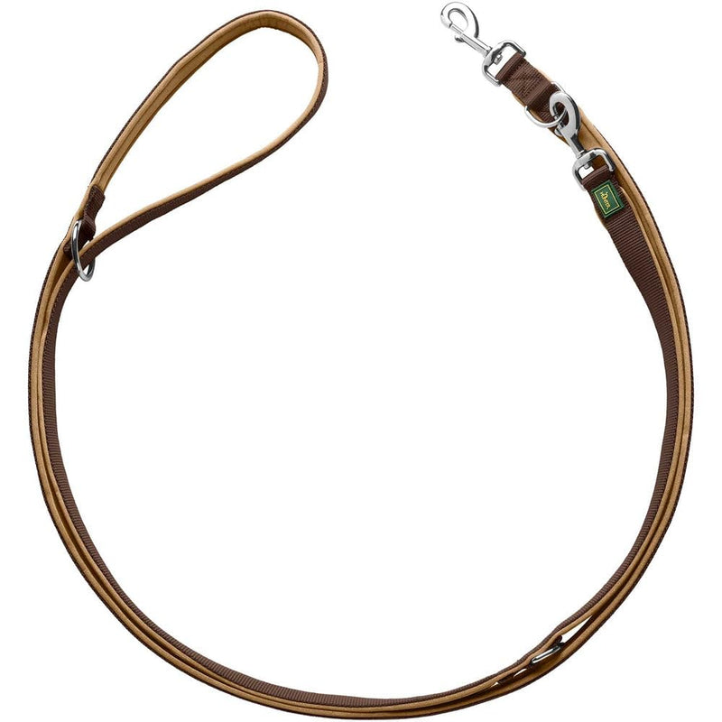 HUNTER NEOPRENE adjustable dog lead, 2.0 x 200 cm, brown/caramel