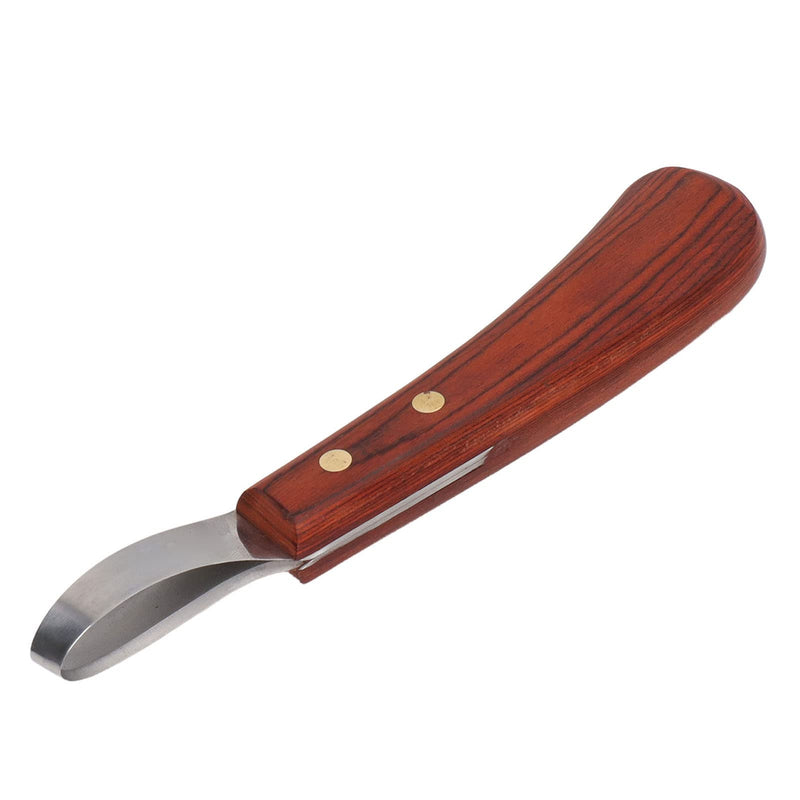 Professional Farrier Tool Super Sharp Hoof Knife Stainless Steel Hoof Trimmer Shears with Rubber Wood Handle for Cattle Horse Hoof - BeesActive Australia