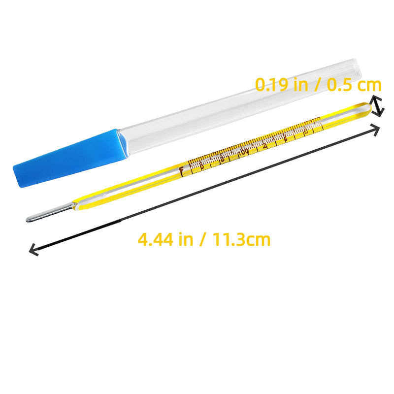 ℃&℉ Oral Thermometer for Adults and Kids 2PCS - Glass Basal Body Thermometer - Rectal Body Thermometer for Baby - Non Digital Infrared Thermometer - Accurate Easy Reading by HARIKA LIFE - BeesActive Australia