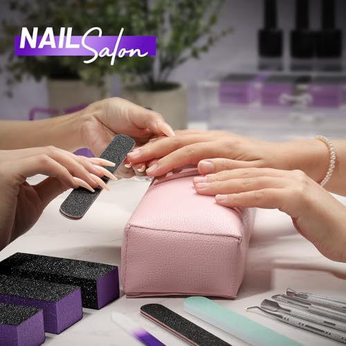FANDAMEI Nail Care Kit, Nail Buffers and Files, Nail Cuticle Tools Kit, Nail Manicure Tools, Finger Nail File Set, Nail Buffer Block, Nail Cuticle Nippers, Ingrown Toenail Tools, Nail Care Tool Kit Purple