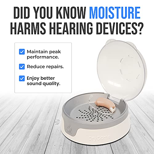 DryDome by Dry & Store | Compact Dryer Using Convection | Hearing Aid Dehumidifier