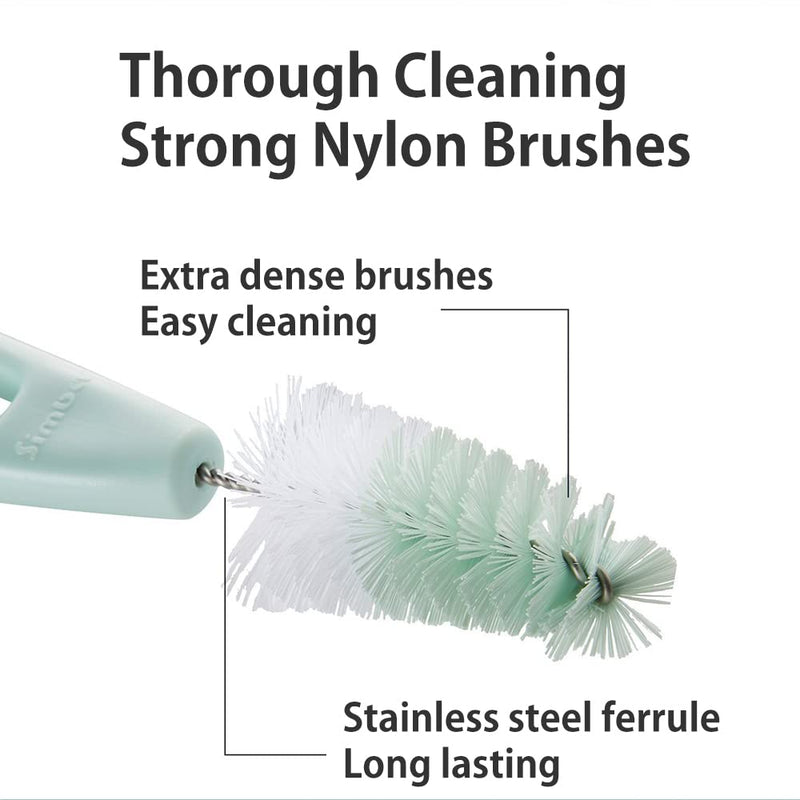 Simba Rotary Nipple Brush (Green, Set of 2) Green - BeesActive Australia
