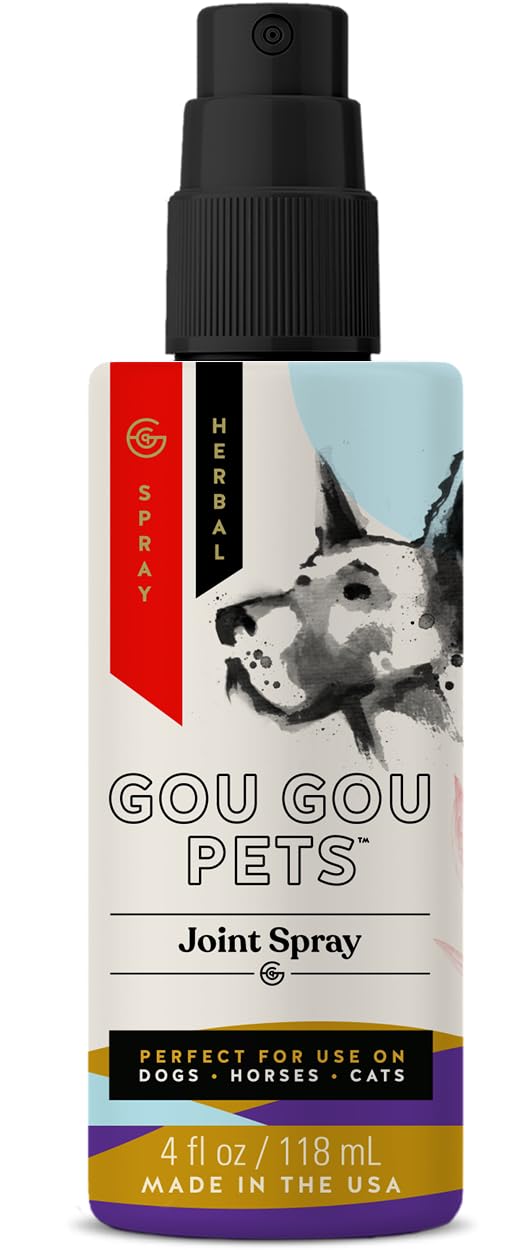 Joint Spray for Dogs, Cats, and Horses – Natural Herbal Pain Relief for Sprains, Strains, and Swelling – 4 oz