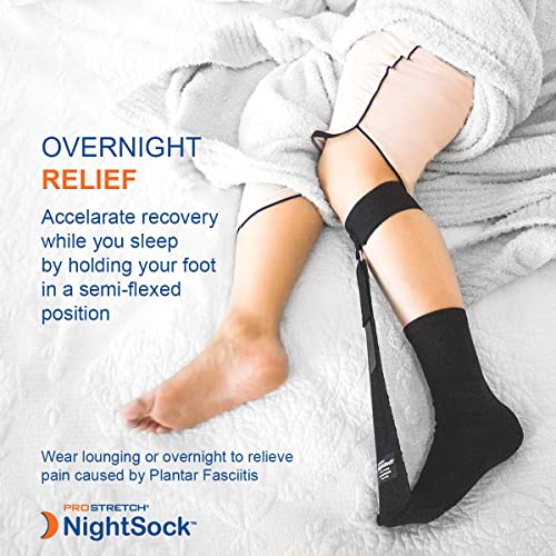 ProStretch NightSock, Overnight Relief for Plantar Fasciitis w/Toe Support