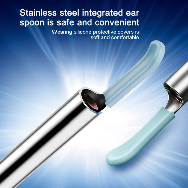 Ear Wax Removal,Earwax Remover Tool with Camera,Ear Cleaner with 6 LED Lights Otoscope for iOS & Android,Earwax Removal Kit with 7 Pcs Ear Pick(Including 5 Ear Spoon) - BeesActive Australia