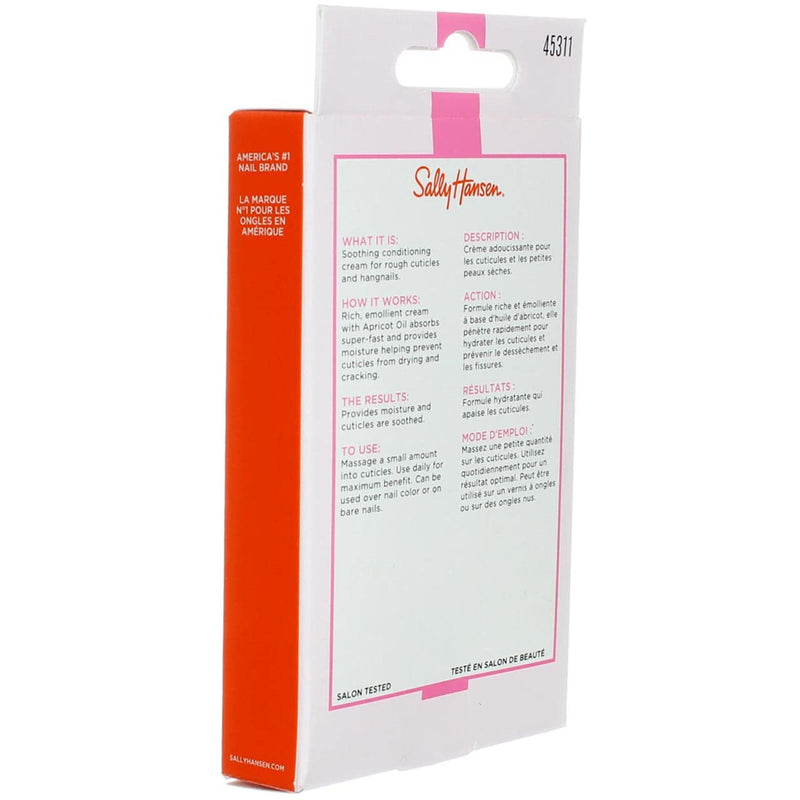 Sally Hansen Cuticle Massage Cream 0.4 Ounce (12ml) (3 Pack) Apricot 0.04 Ounce (Pack of 3)