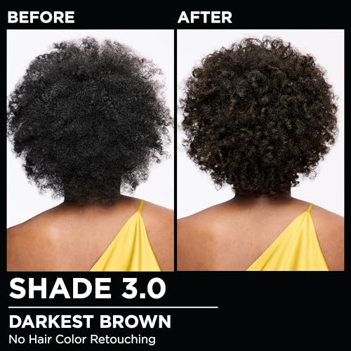 Garnier Olia Hair Color, Ammonia-Free Permanent Hair Dye, Oil-Powered Formula for 100% Gray Coverage and 3x Shinier Hair, Vegan & Cruelty Free, 3.0 Darkest Brown, 2 Count 1 Count (Pack of 2)
