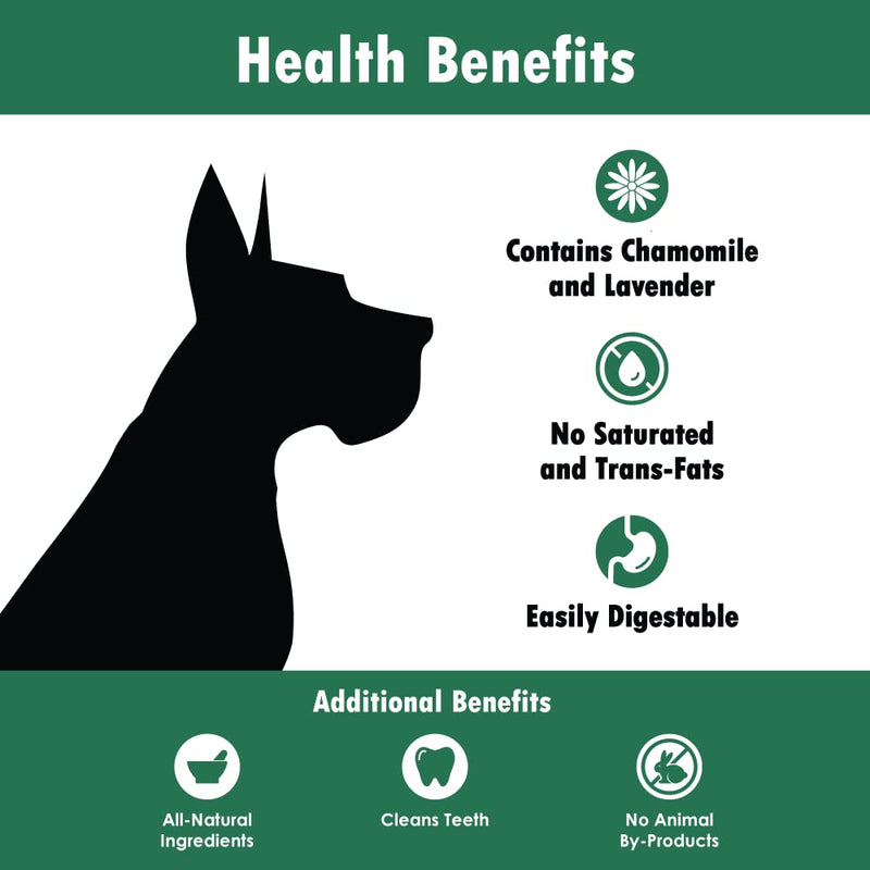 BONIES Natural Calming Formula Regular-Sized Single Bone for Dogs Over 50 LBS - Natural Dog Treats - Healthy Teeth & Fresh Breath - Low Calories - Chicken Flavor - 1 Bone - BeesActive Australia