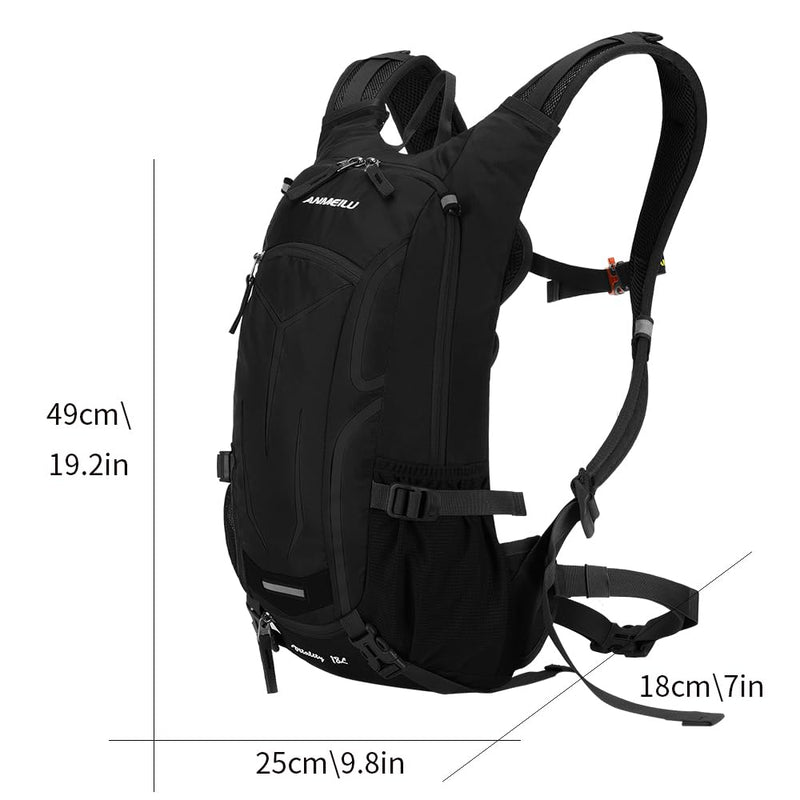 Outdoor Cycling Backpack, 18L, Black Single backpack