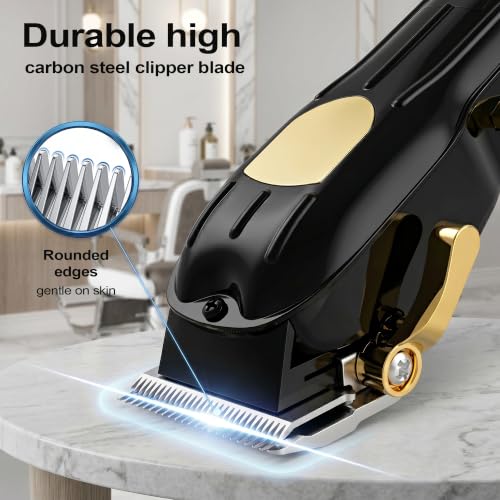 SHYEEH Hair Clippers for Men Set, Hair Trimmer & Beard Trimmer for Men Set Black