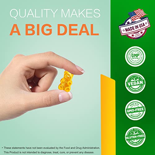 Advanced Dietary Gummies for Adults, Extra Strength Natural Organic Supplement, Vegan, Non-GMO, Low Sugar